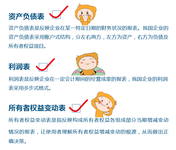 初級會(huì)計(jì)财務報(bào)表